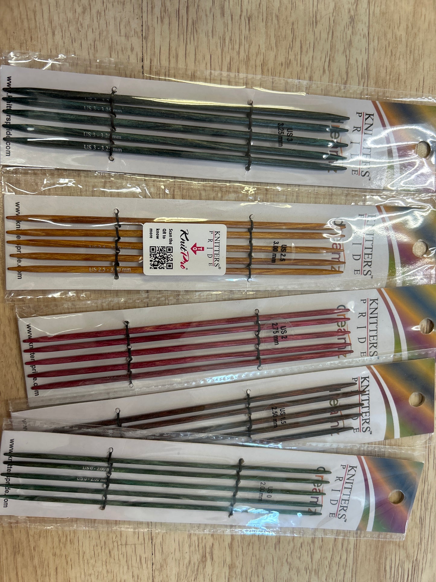Dreamz 6” double pointed needles