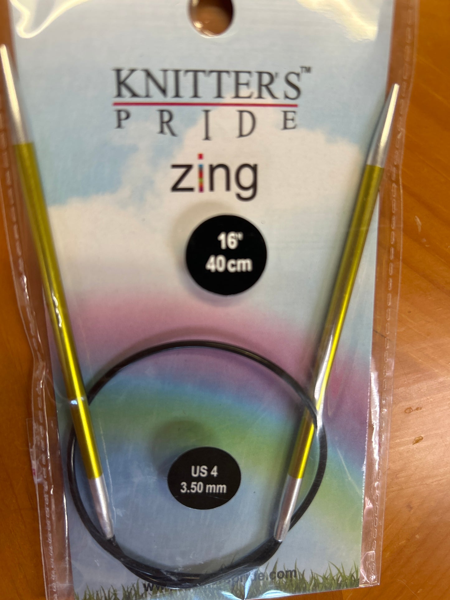 Knitter’s pride zing 16” us4