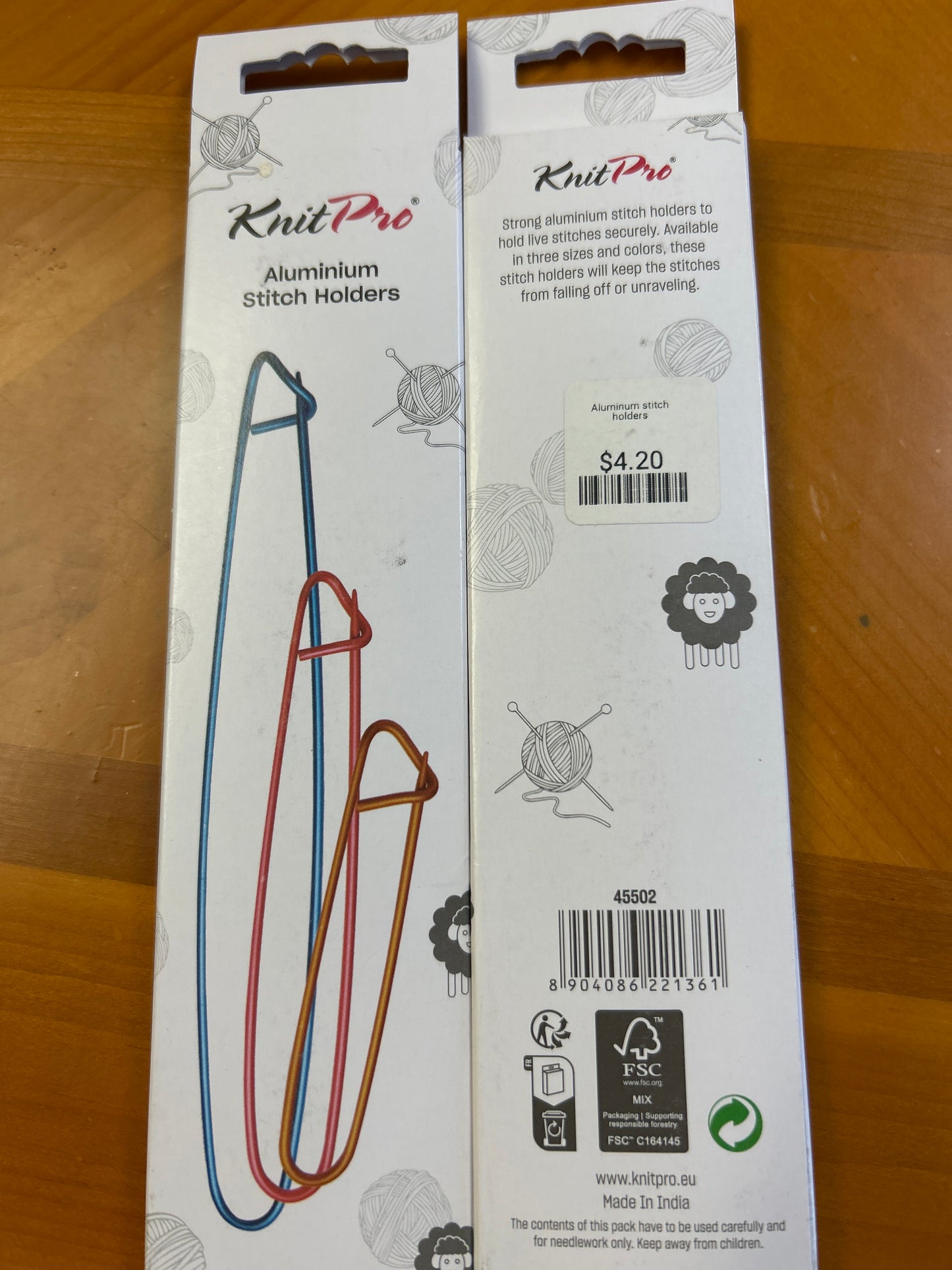 Knit pro aluminum stitch holders