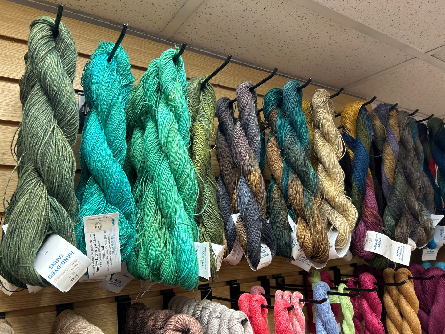 Prism hand dyed yarns