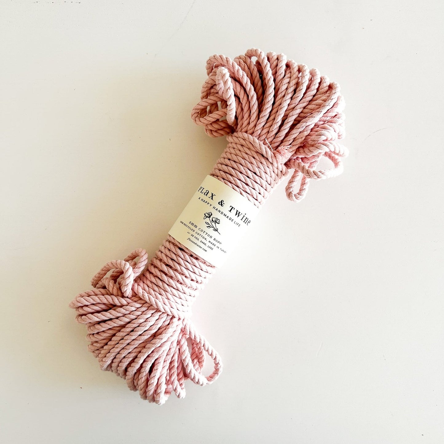 Flax & Twine Brenn Recycled 5mm Cotton Rope