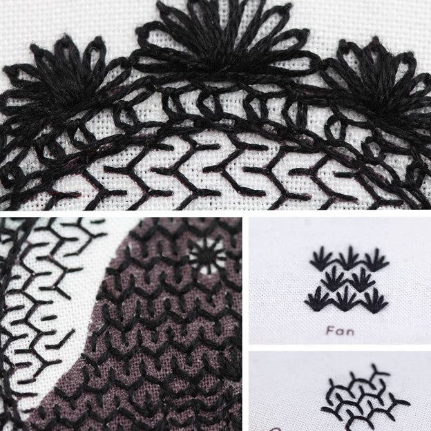 Embroidery Stitch Sampler - Crow