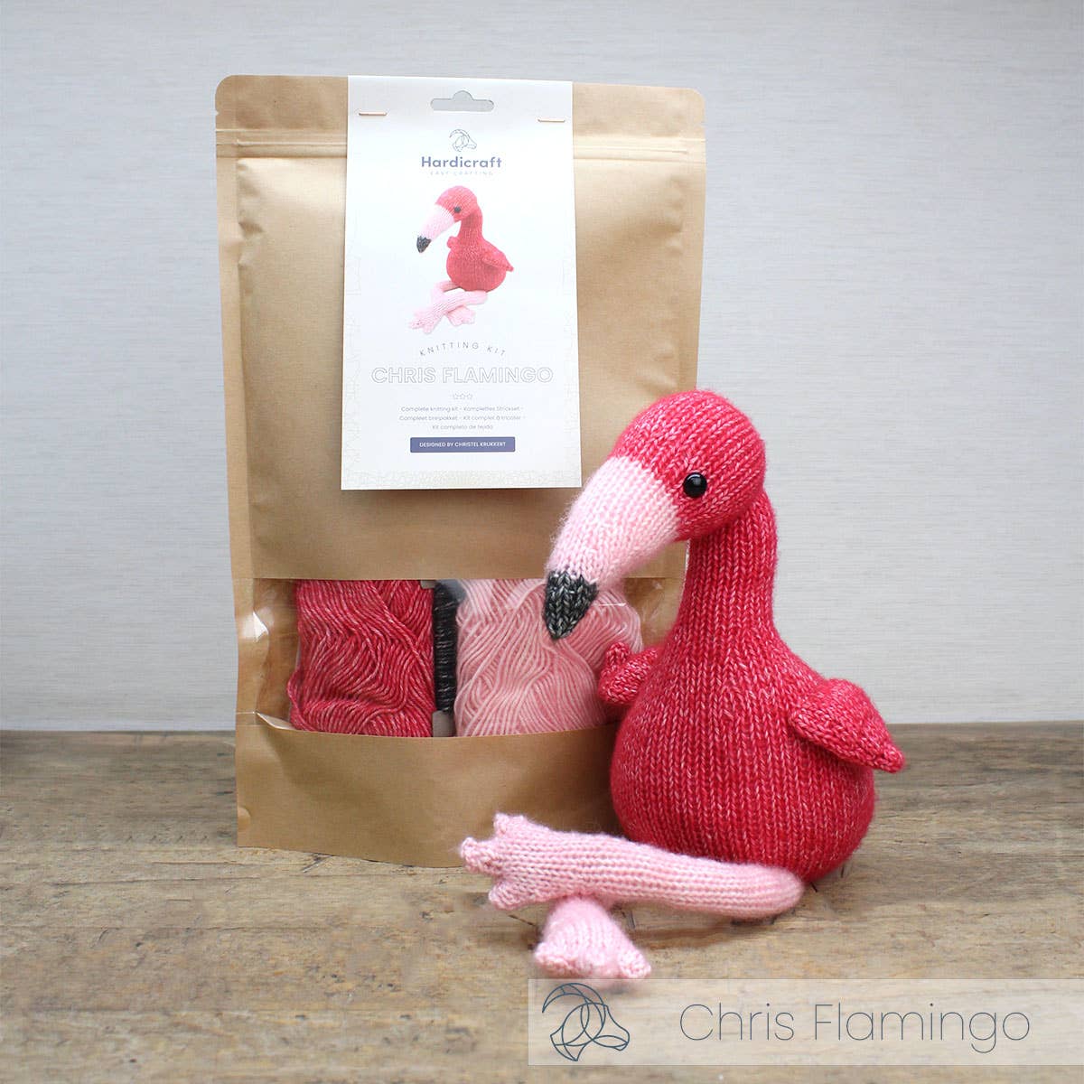 DIY Chris Flamingo Knitting Kit