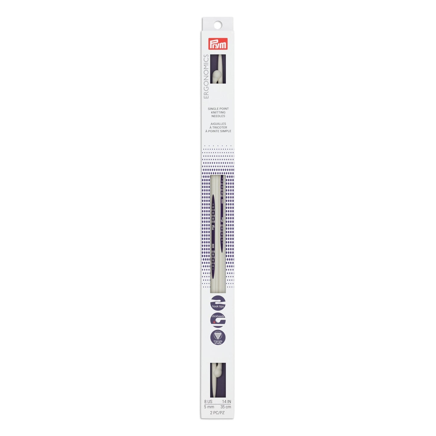 Prym Ergonomics 14" Single Point Knitting Needles