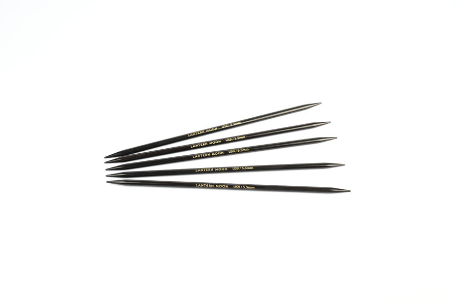 Lantern Moon Ebony DPNs - 6" length