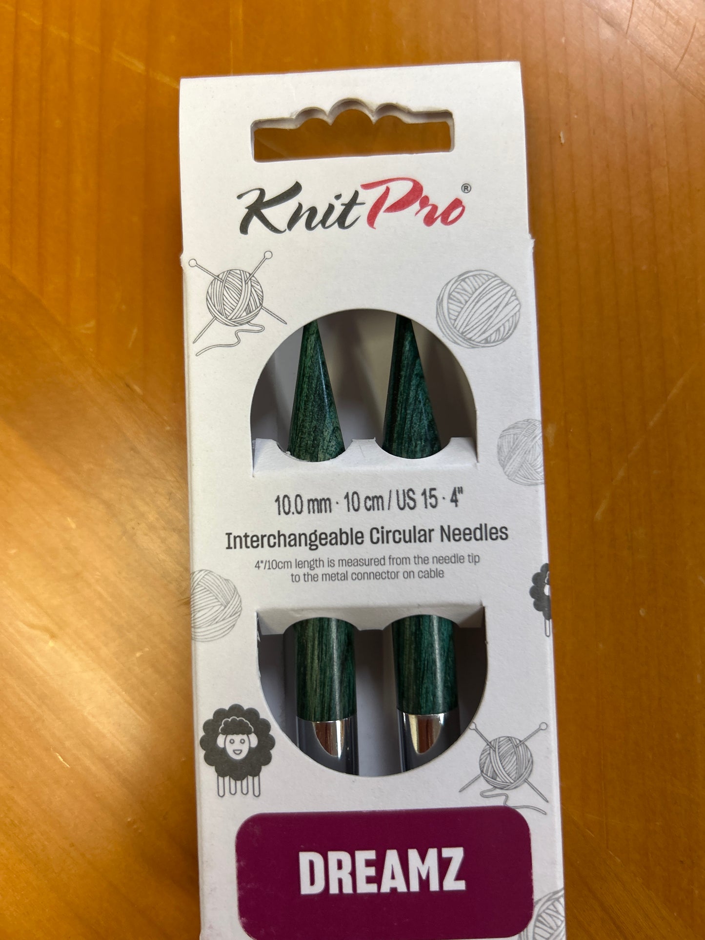 Knit Pro Dreamz 4” interchangeable circular needles