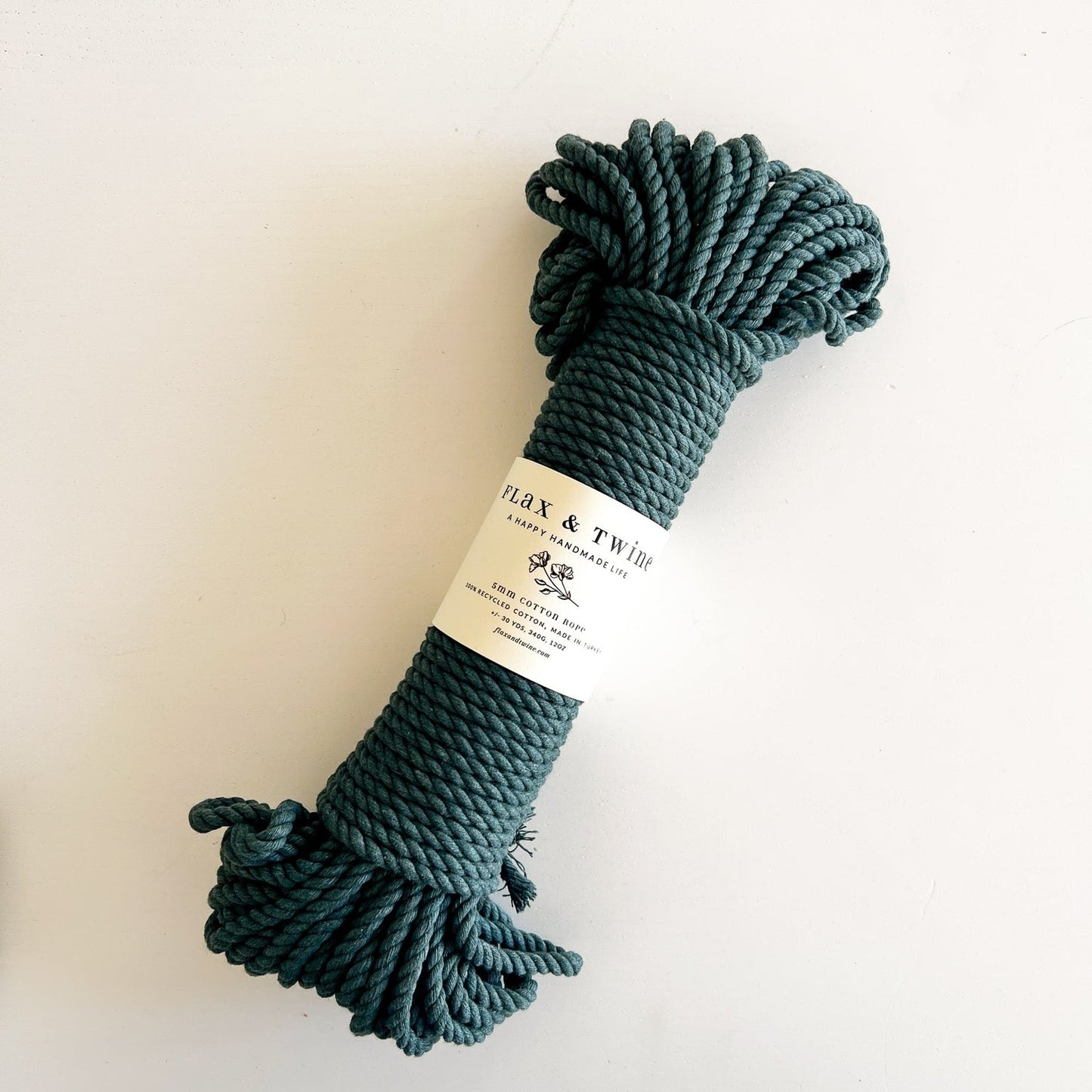Flax & Twine Brenn Recycled 5mm Cotton Rope