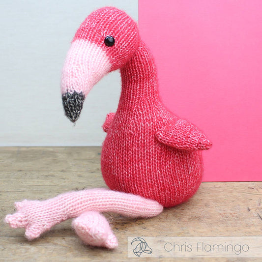 DIY Chris Flamingo Knitting Kit