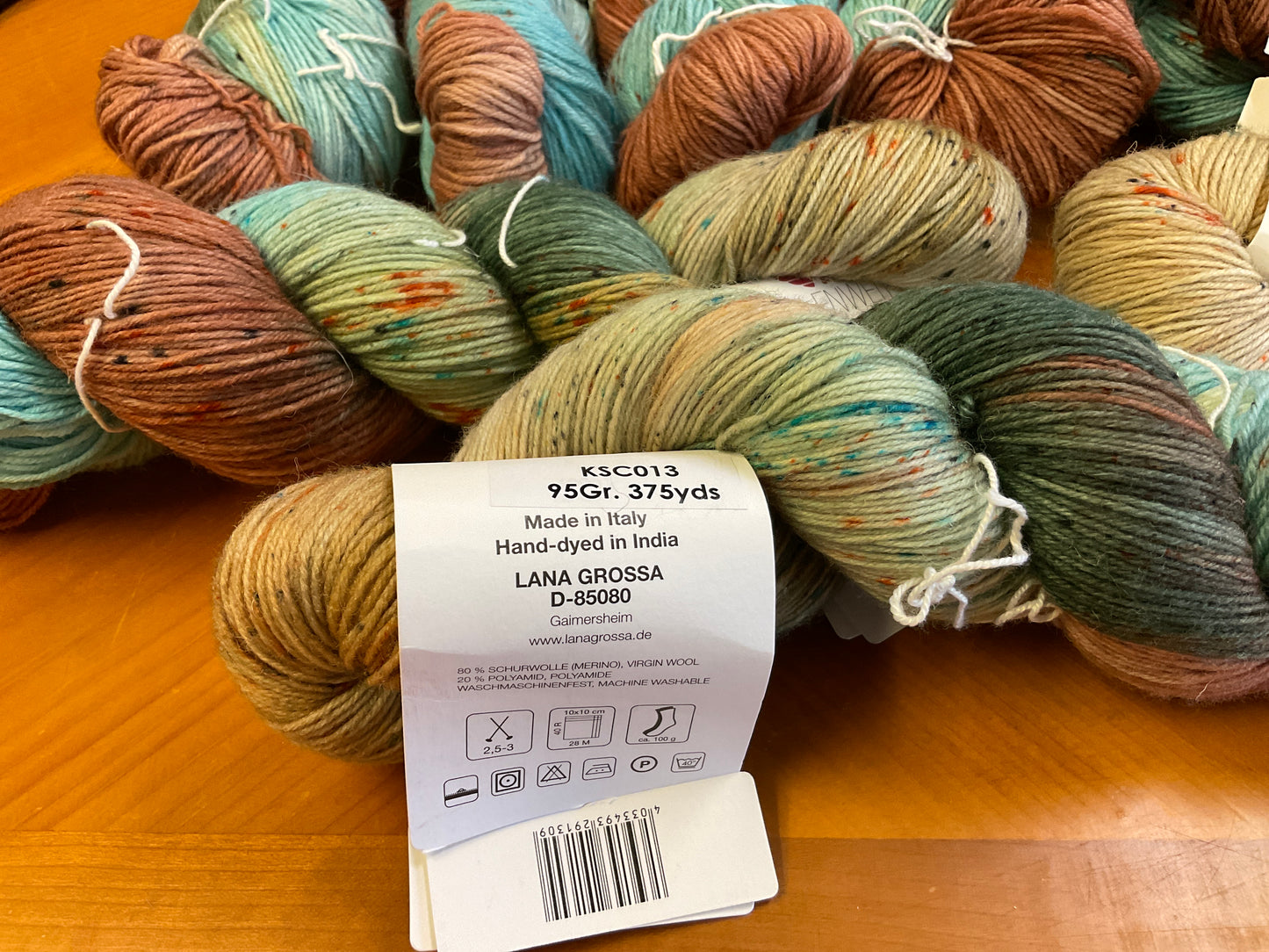 Lana Grossa Meilenweit Merino hand- dyed sock yarn Nanda