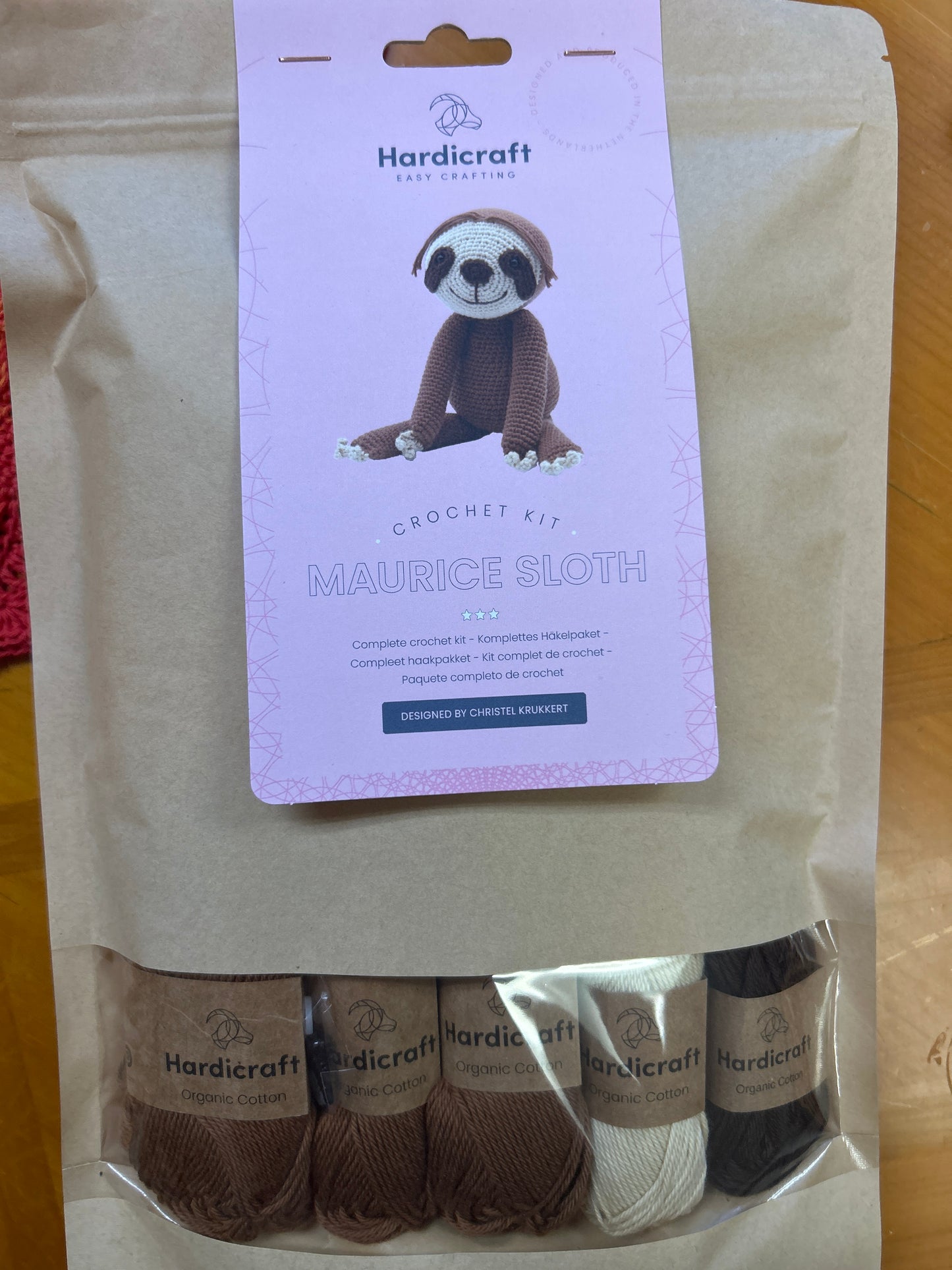 DIY Maurice sloth crochet kit