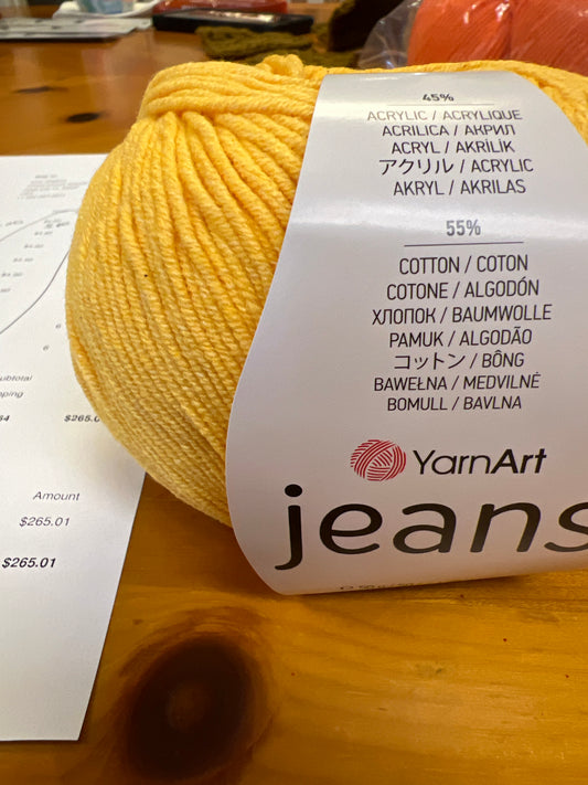 Yarnart jeans 35 yellow