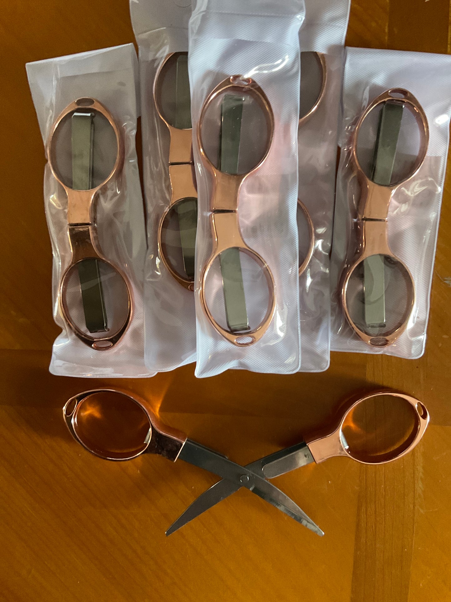 Folding Rose Gold Scissors