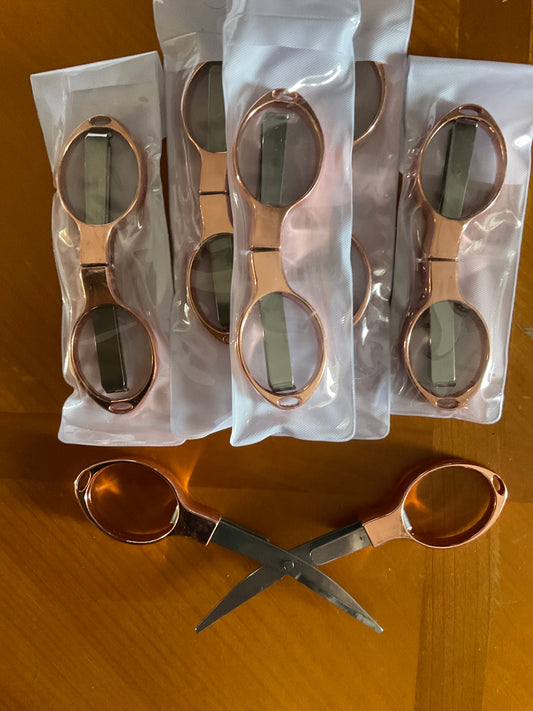 Folding Rose Gold Scissors