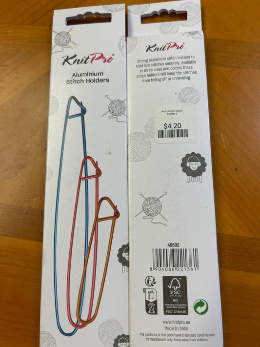 Knit pro aluminum stitch holders