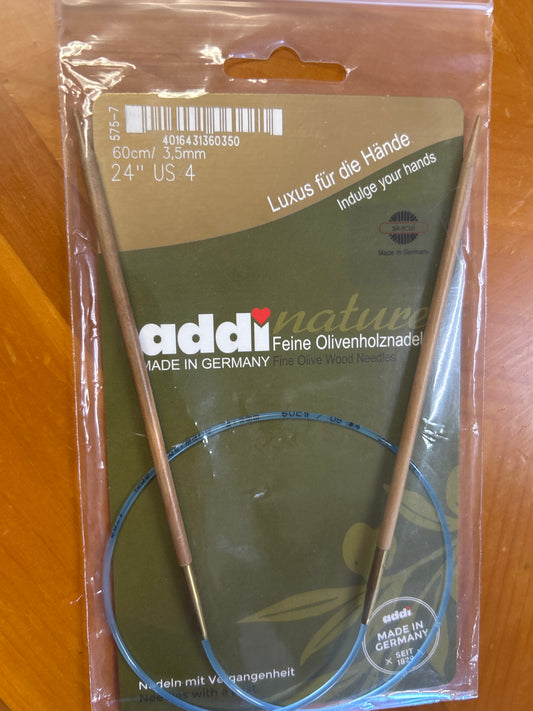 Addi Olive Wood Needles