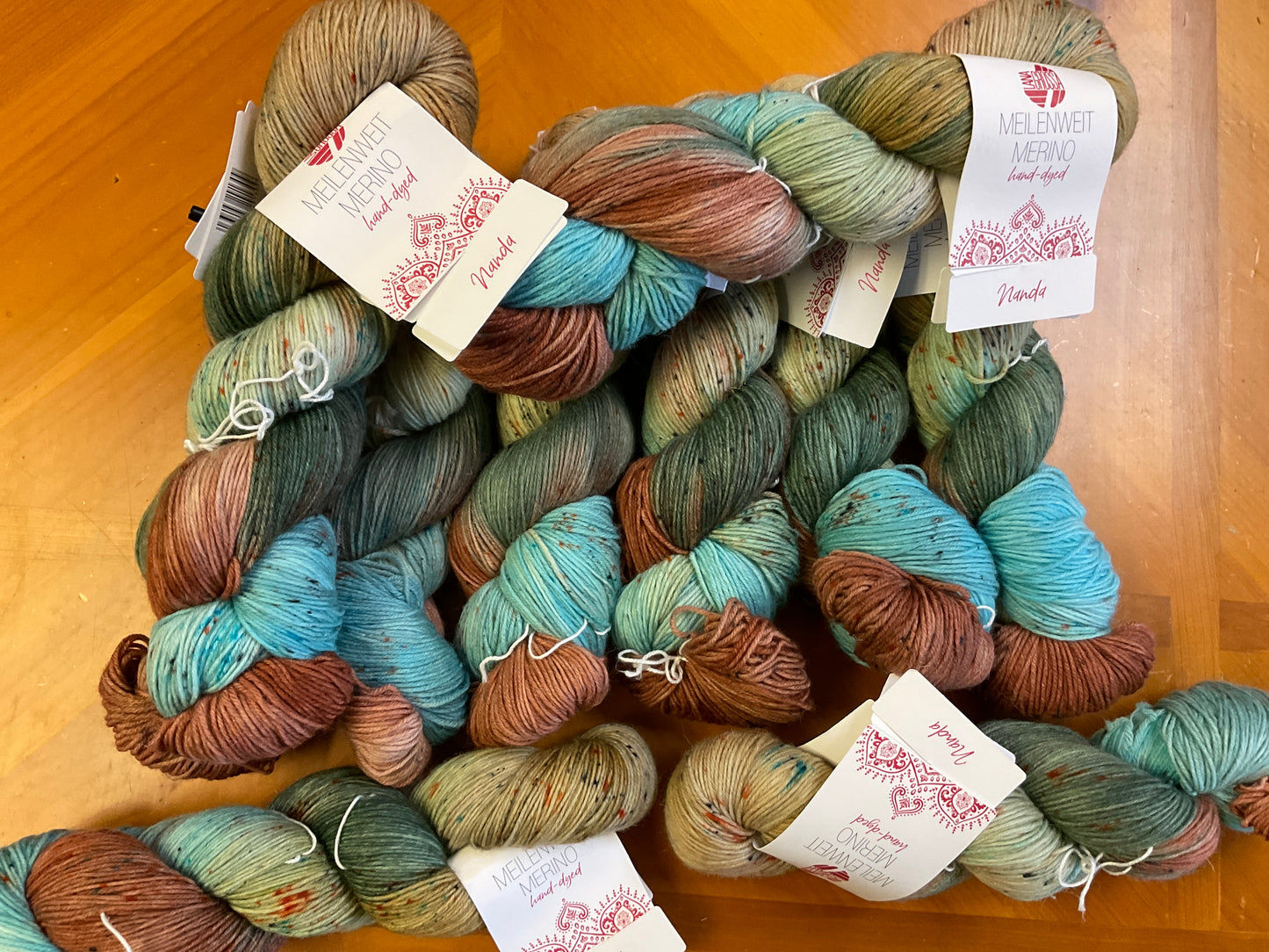 Lana Grossa Meilenweit Merino hand- dyed sock yarn Nanda