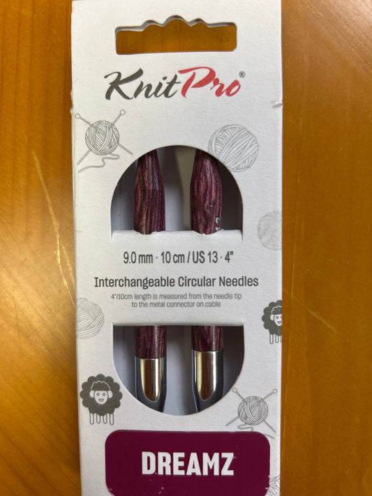 KnitPro Dreamz 4” interchangeable circular needles