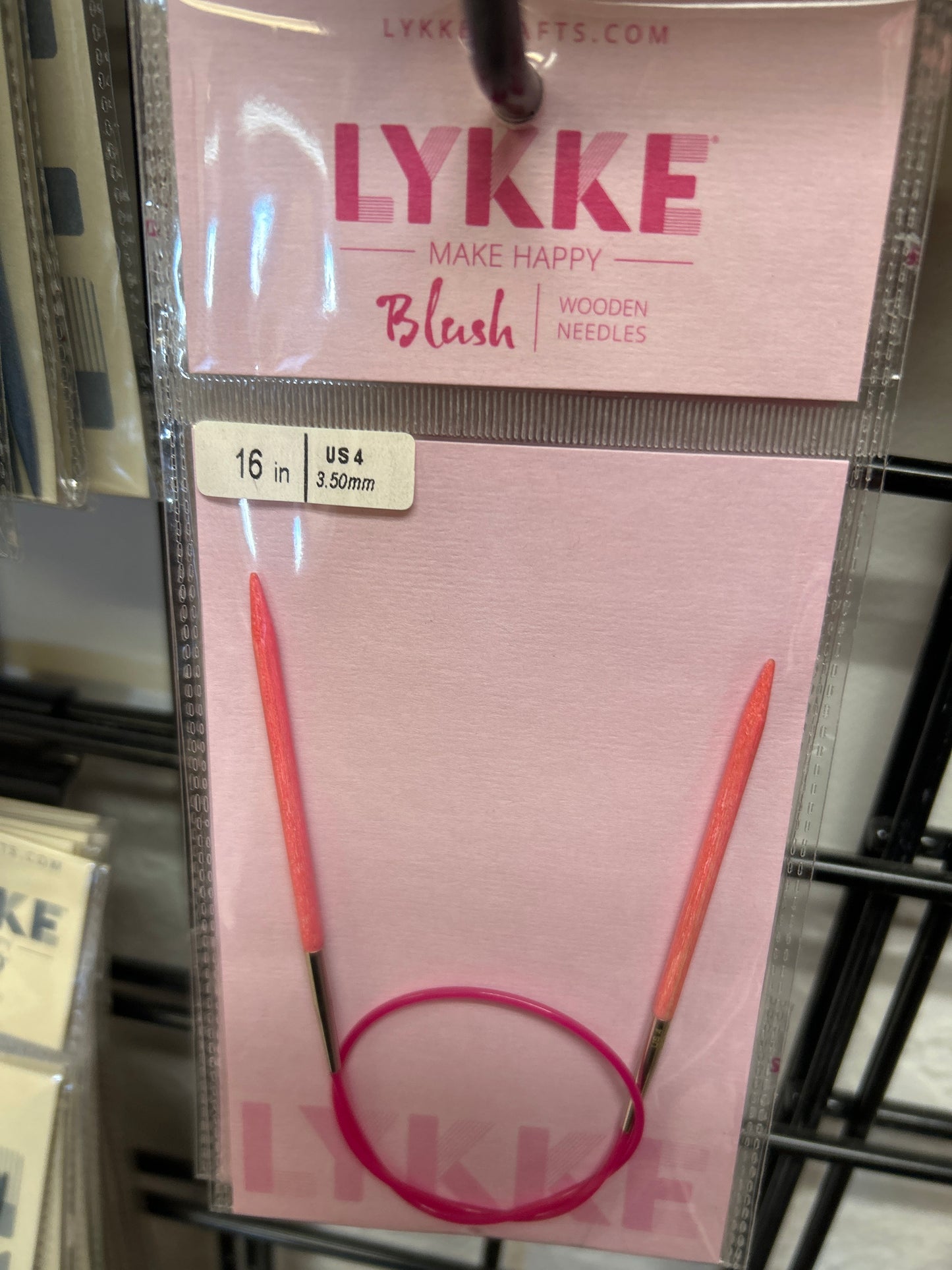 LYKKE Blush Fixed Circular Knitting Needles