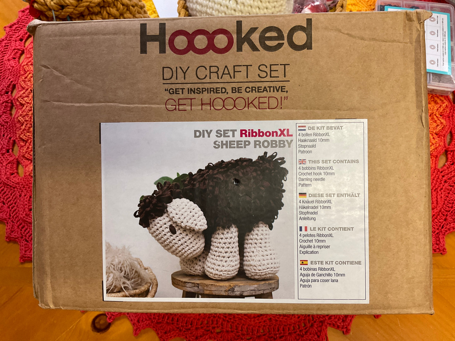 Hooked DIY craft set Sheep Robby