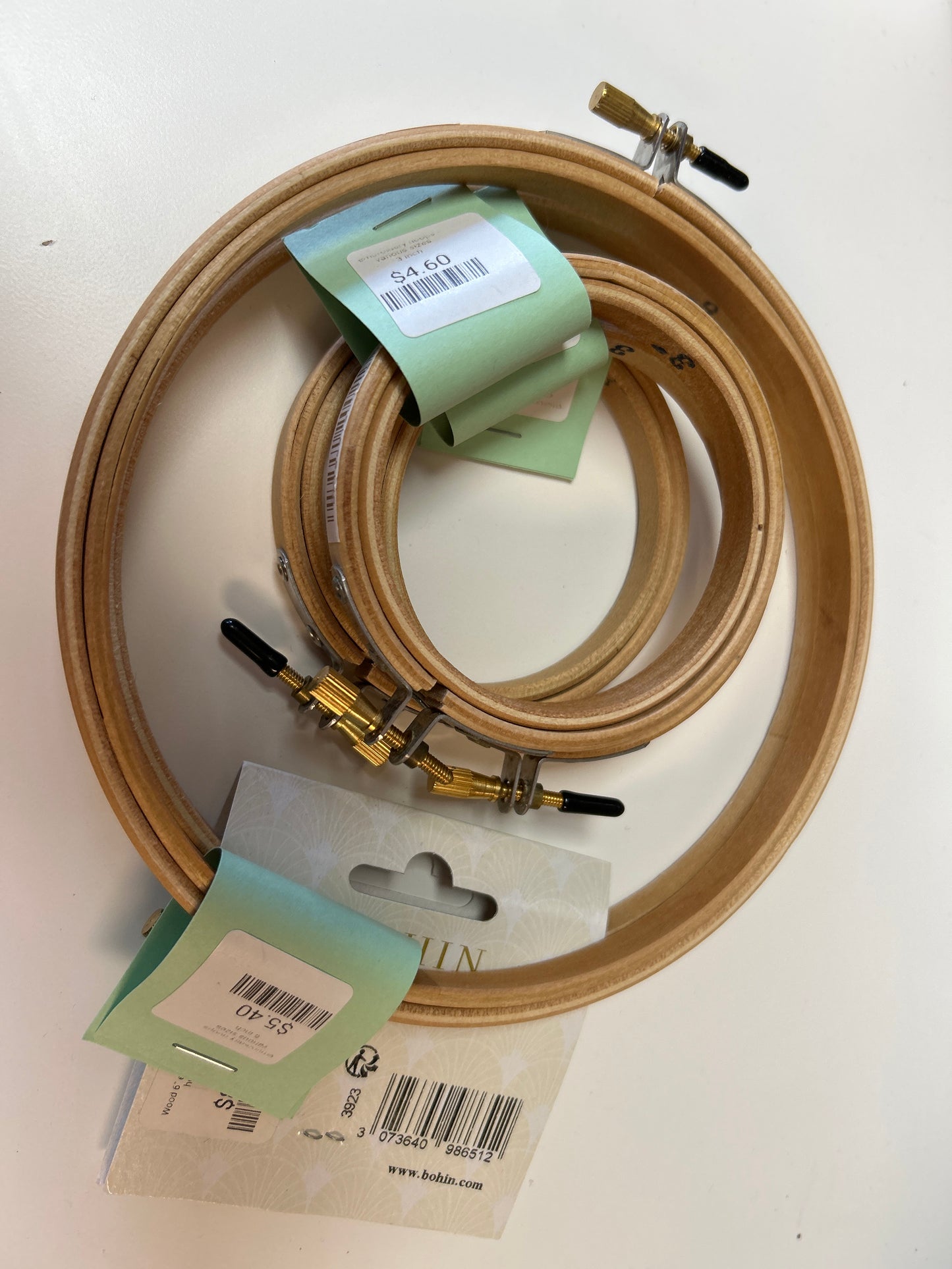 Round Edge Embroidery Hoops - Various Sizes