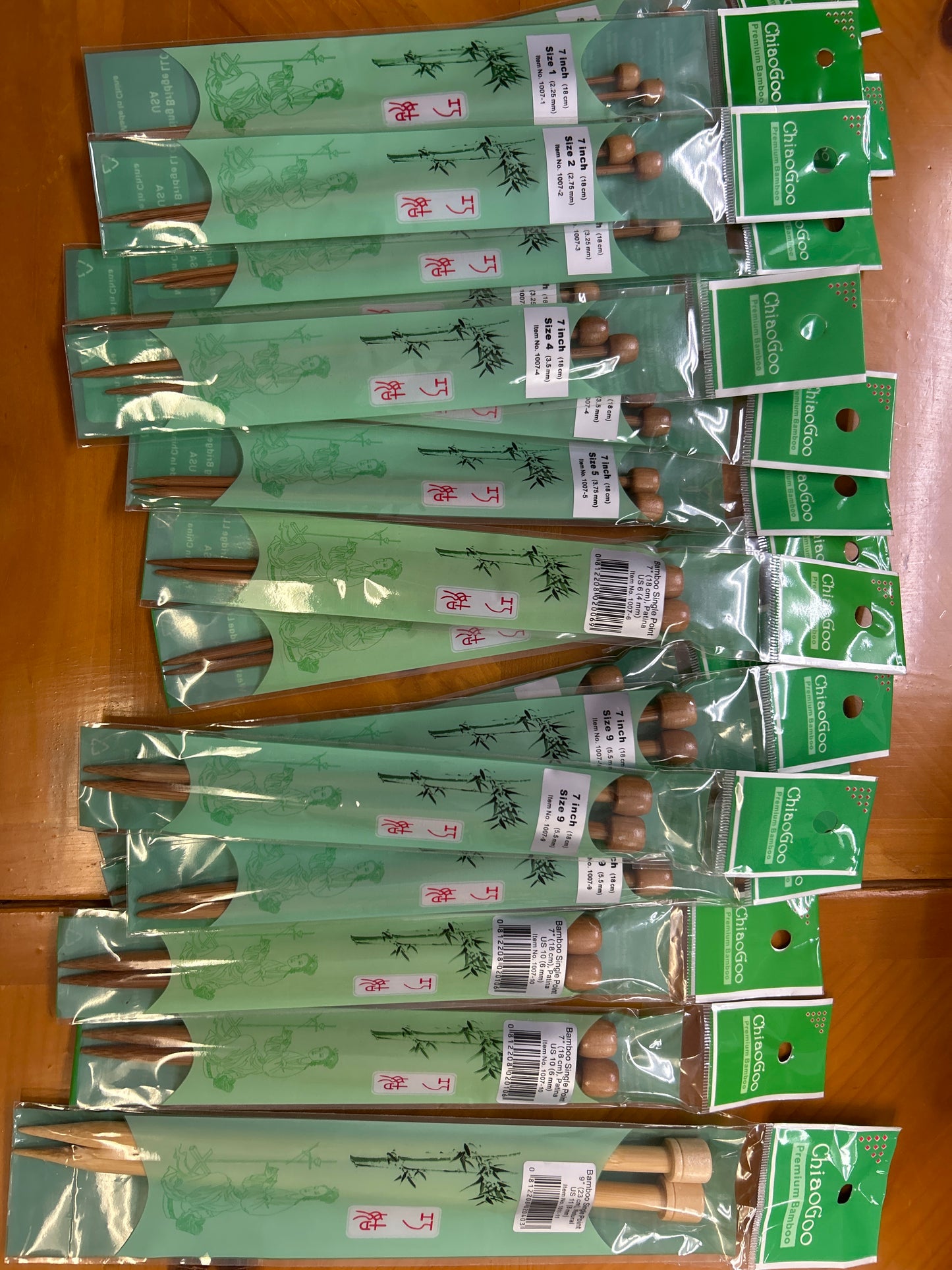 ChiaoGoo bamboo single point 7”