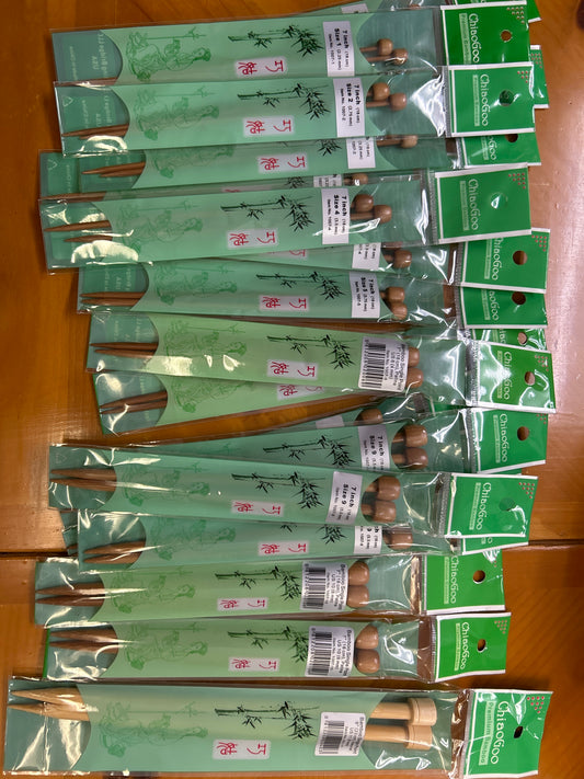 ChiaoGoo bamboo single point 7”
