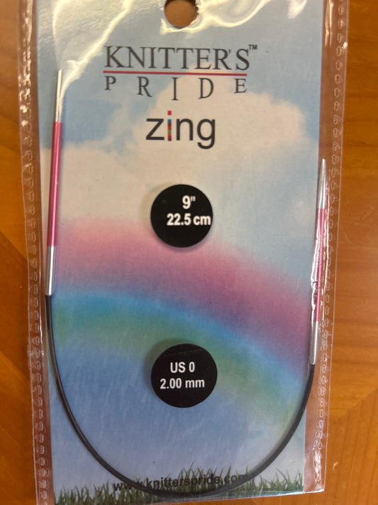 Knitter’s pride zing 9” us0