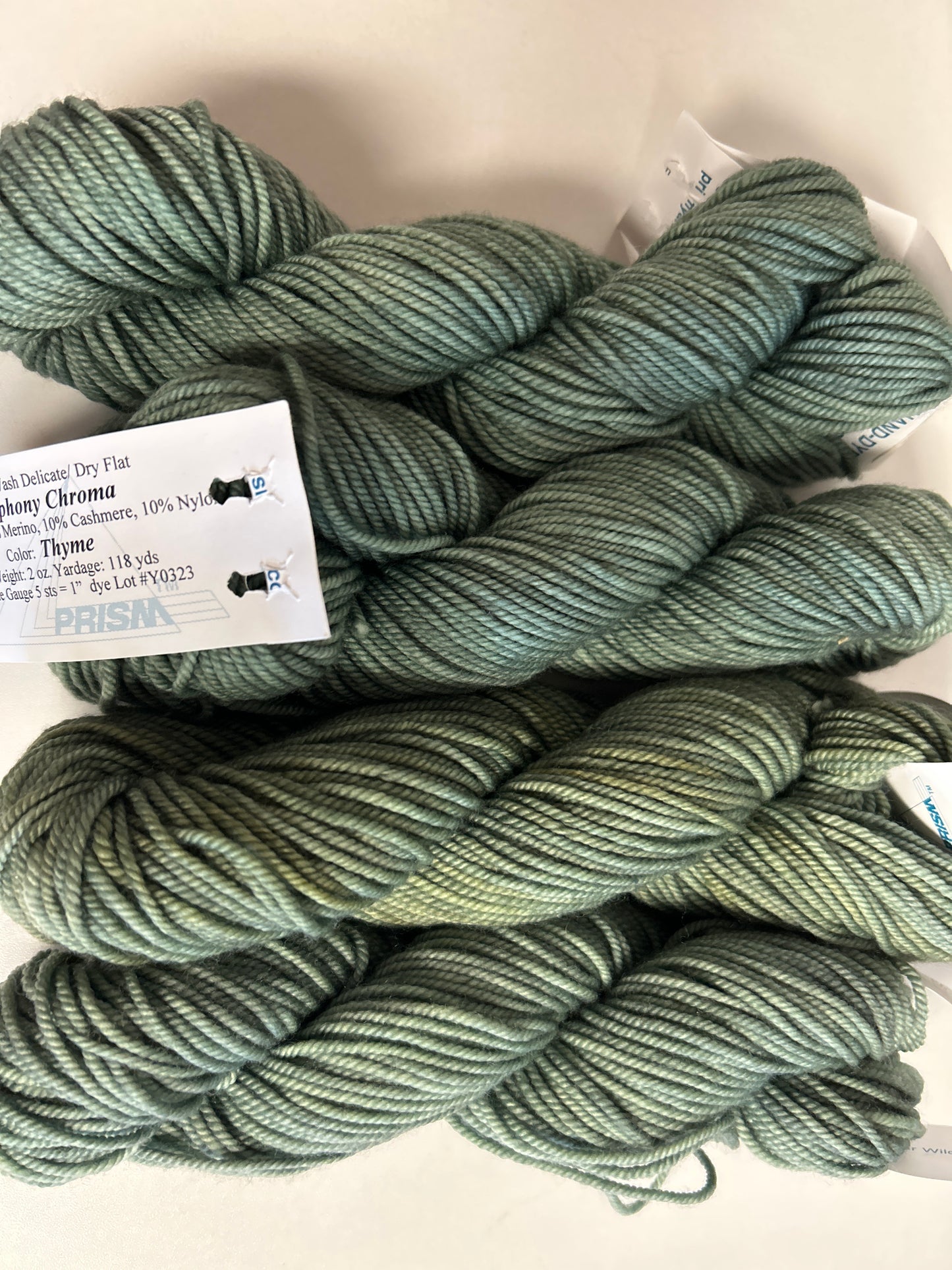 Hand-dyed Prism yarn
