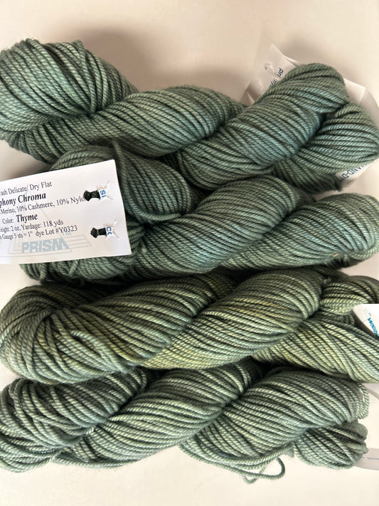Hand-dyed Prism yarn