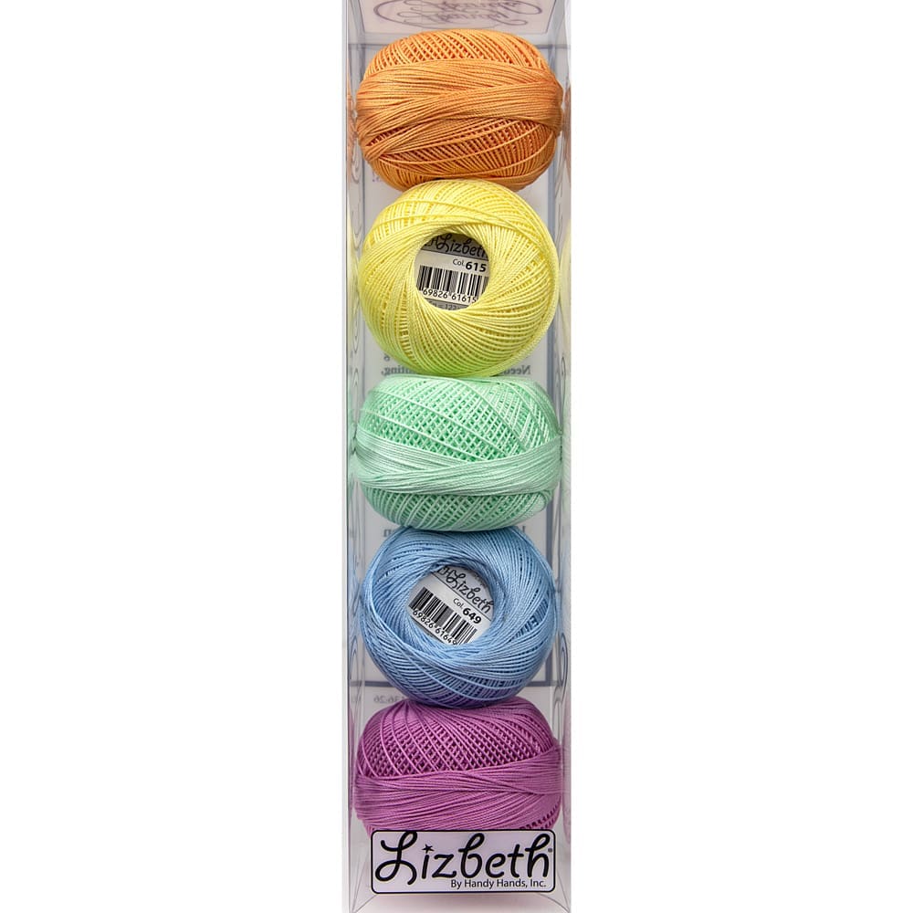 Assorted Lizbeth Crochet Cotton Size 10 Specialty Packs