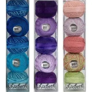 Assorted Lizbeth Crochet Cotton Size 20 Specialty Packs