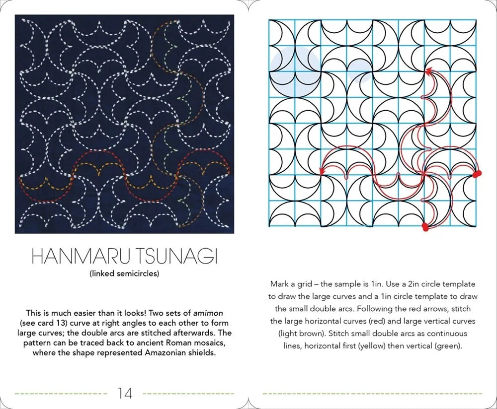 The Ultimate Sashiko Card Deck: Patterns, Techniques and Inspiration in 52 Cards