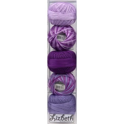 Assorted Lizbeth Crochet Cotton Size 40 Specialty Packs