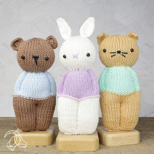 Abe Bear Beginner Knitting Kit