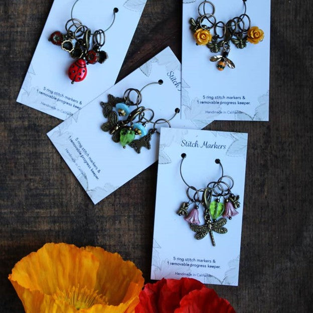 Garden Visitors Stitch Markers - Dragonflies