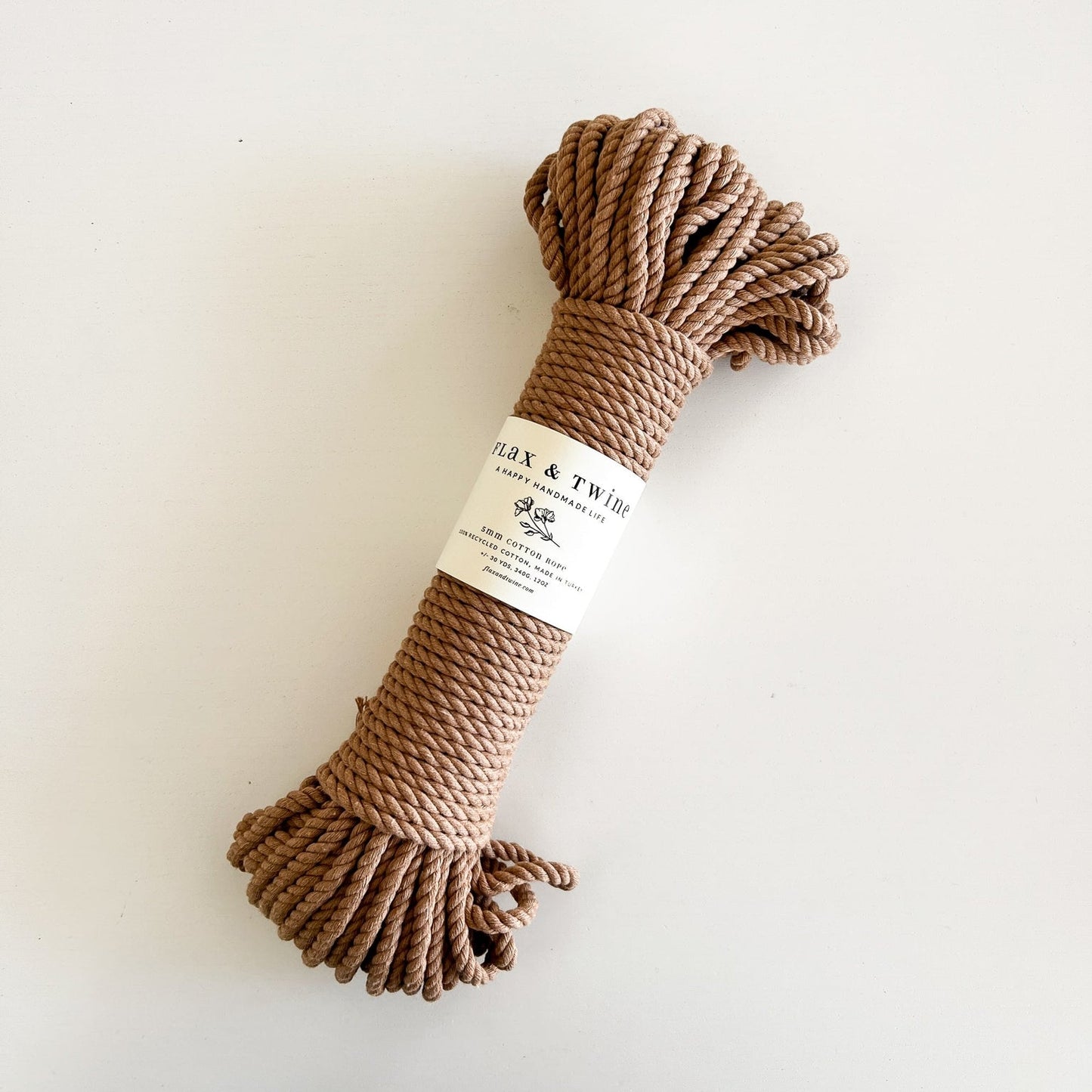 Flax & Twine Brenn Recycled 5mm Cotton Rope