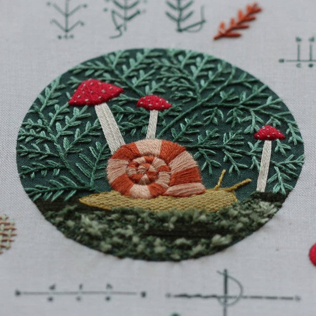 Embroidery Stitch Sampler - Forest Floor