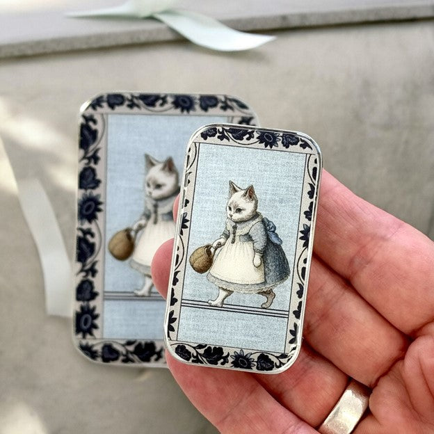 Enameled Notions Tin - Large