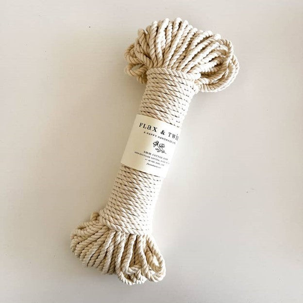 Flax & Twine Brenn Recycled 5mm Cotton Rope